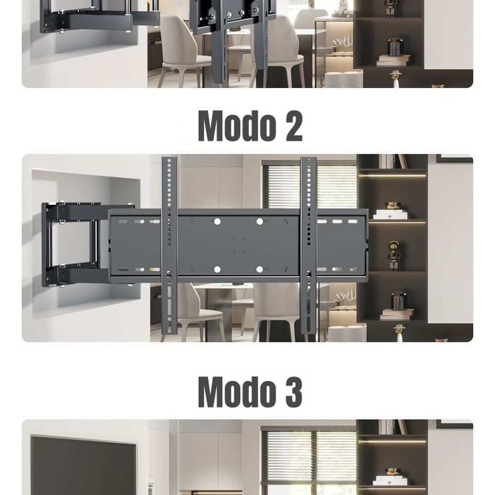 Soporte Tv Ajustable Doble Brazo 40'' A 75'' By Lubabycas image number 2.0