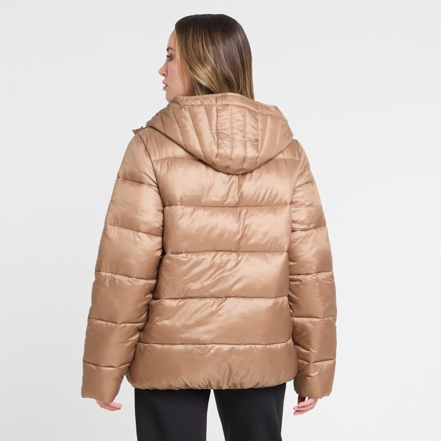 Parka Lisa Regular Cuello Alto Con Capucha Mujer Lesage image number 3.0