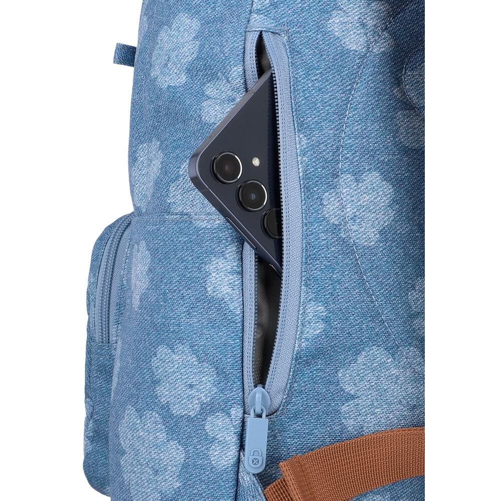 Mochila Notebook Xtrem Pop 6xt Denim Flores Azul 15" image number 8.0
