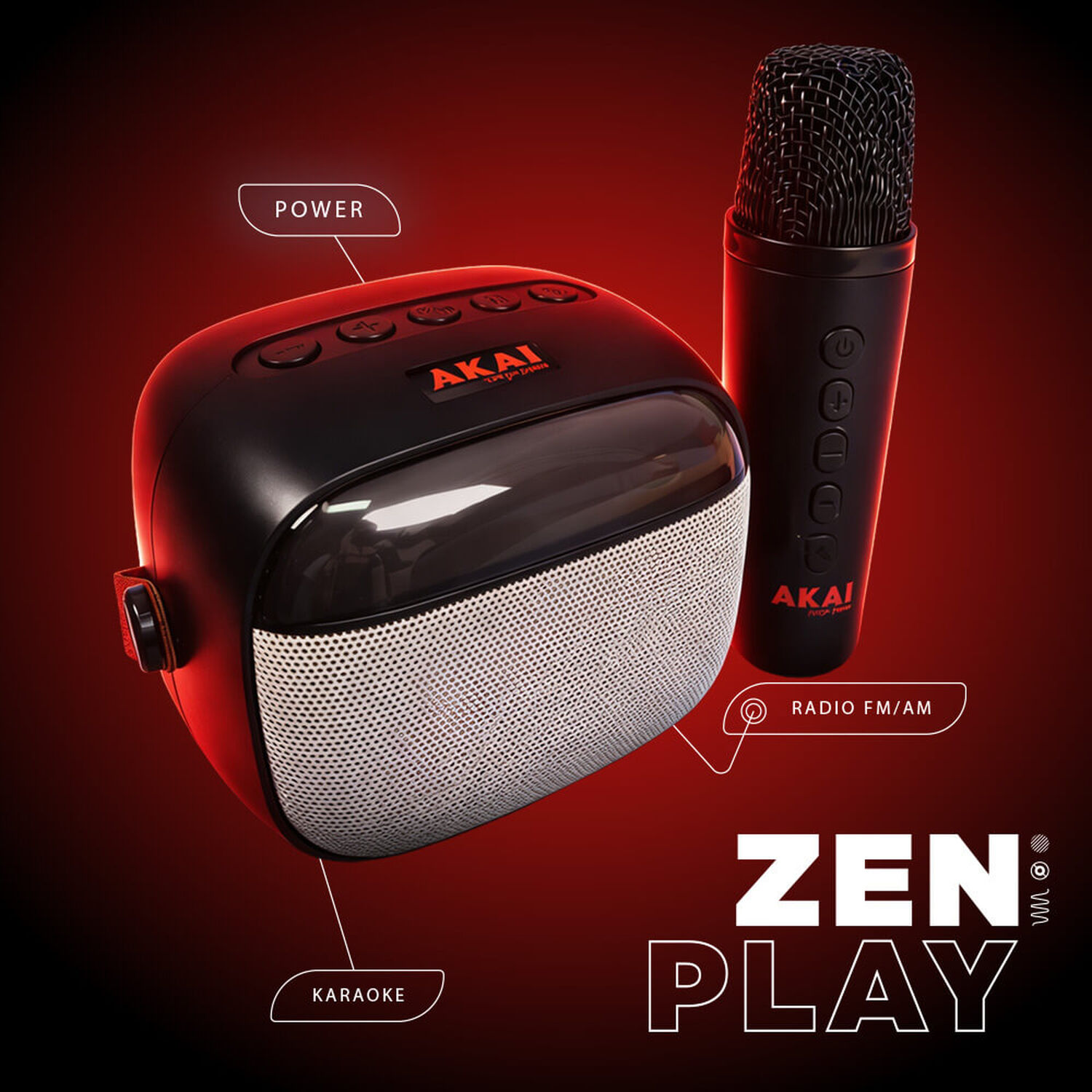 Parlante Karaoke Akai Zen Play image number 1.0