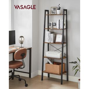 Estanter&iacute;a Vasagle 5 Niveles Madera Y Metal Industrial
