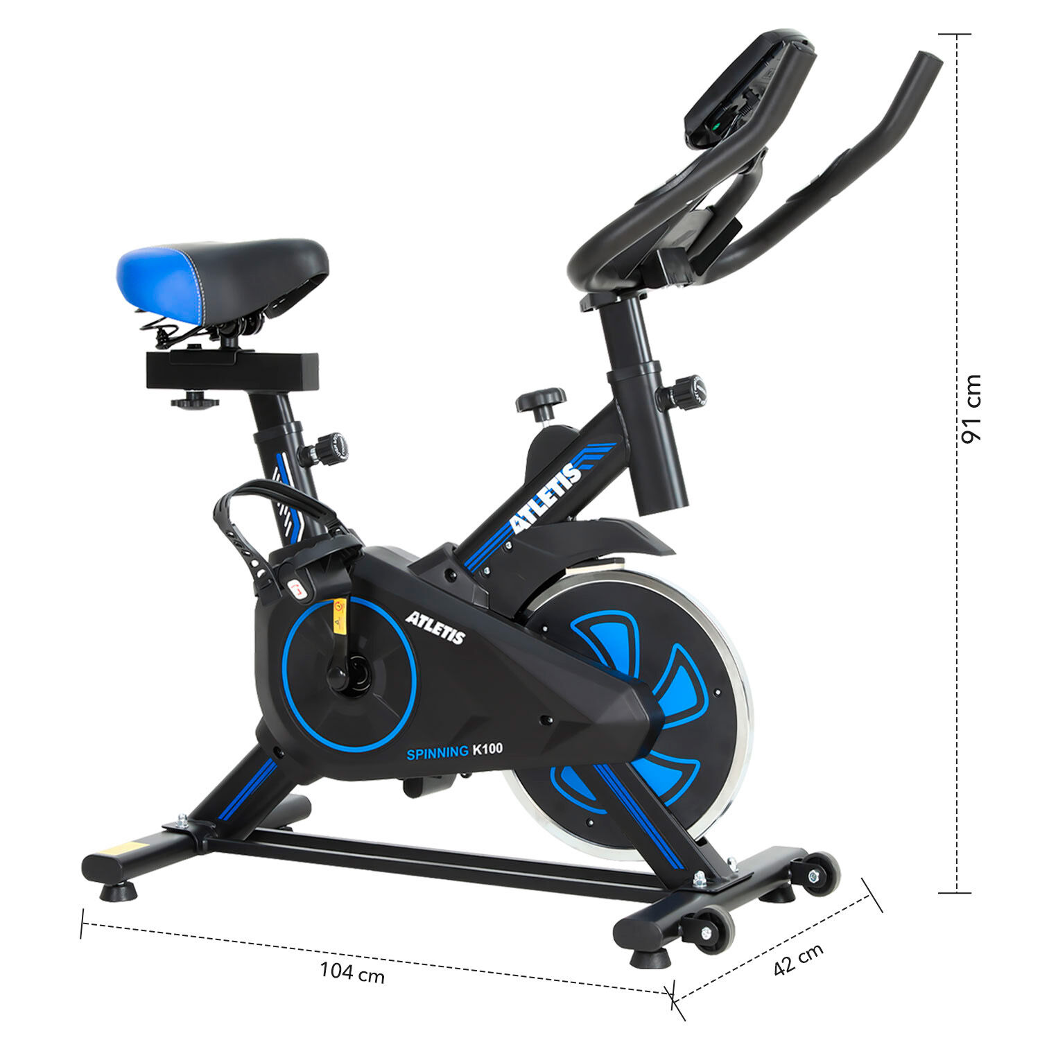 Bicicleta Spinning K100 Lite Azul image number 5.0