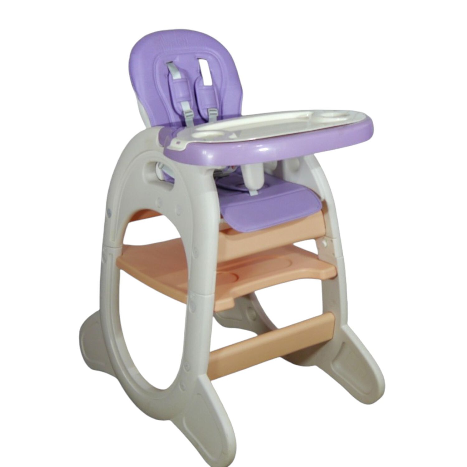 Silla De Comer Para Bebe 2 En 1 (silla + Mesa) Lila image number 0.0