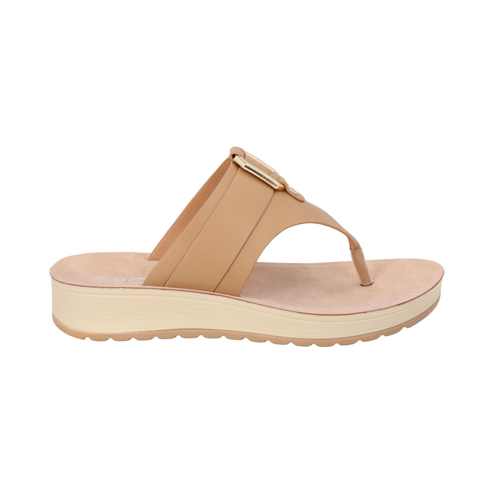Sandalia Mujer Camel Sole Police image number 0.0