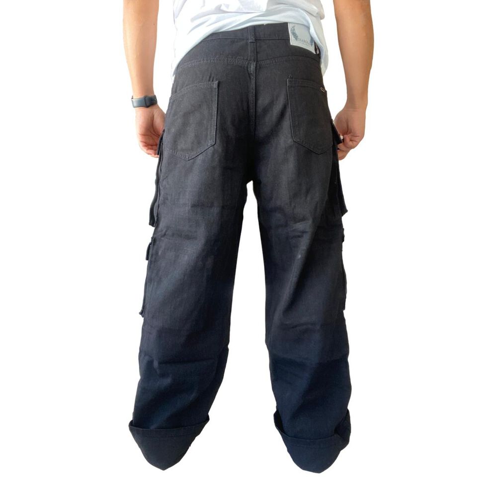 Jeans Di&aacute;bolo Cargo Ancho Wide Leg Hombre image number 5.0