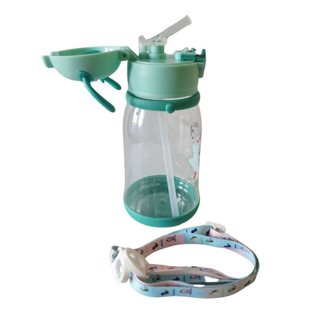 Botella Bombilla Para Agua Antiderrame Con Correa Ni&ntilde;os image number 2.0
