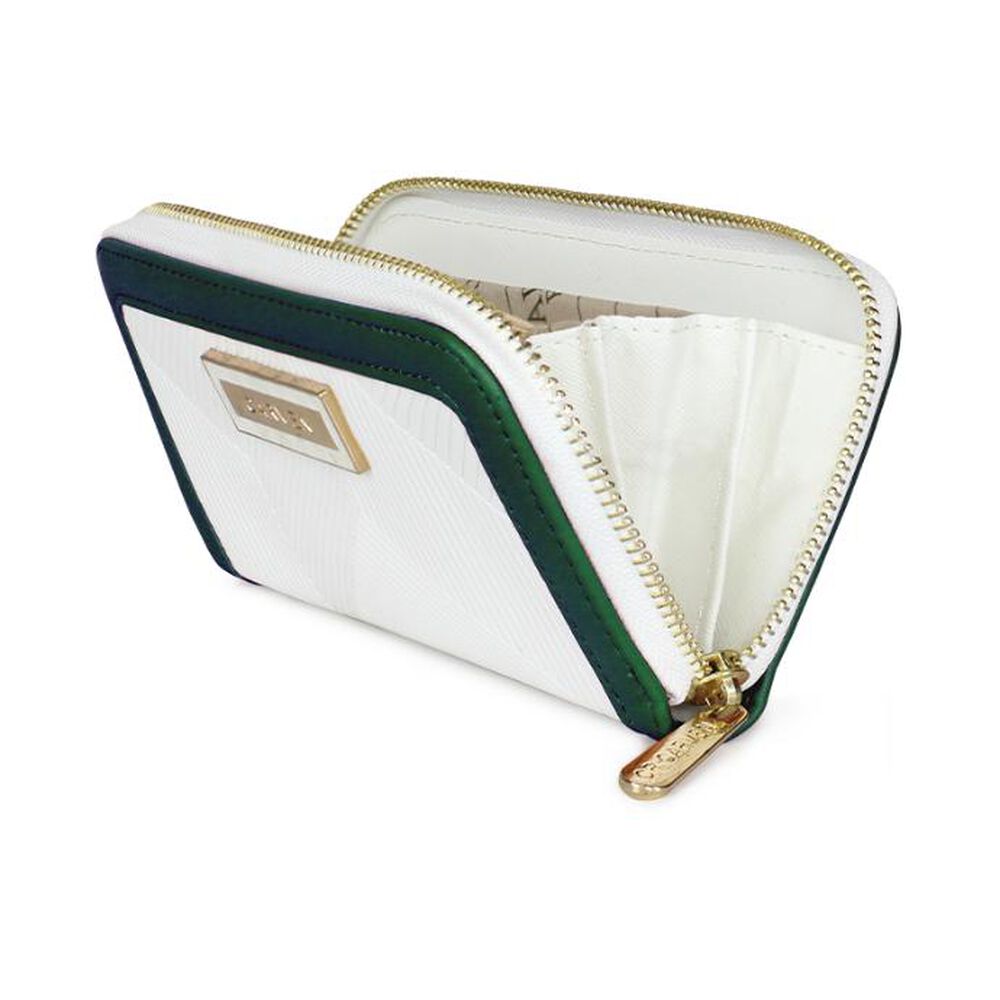 Billetera Mujer Greta Blanco Y Verde Carven Paris image number 1.0