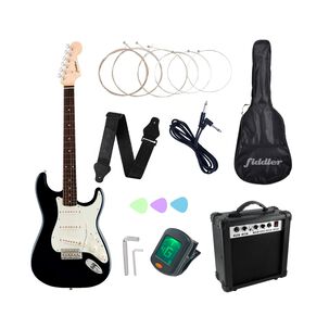 Combo Guitarra El&eacute;ctrica Negra + Amplificador Fiddler