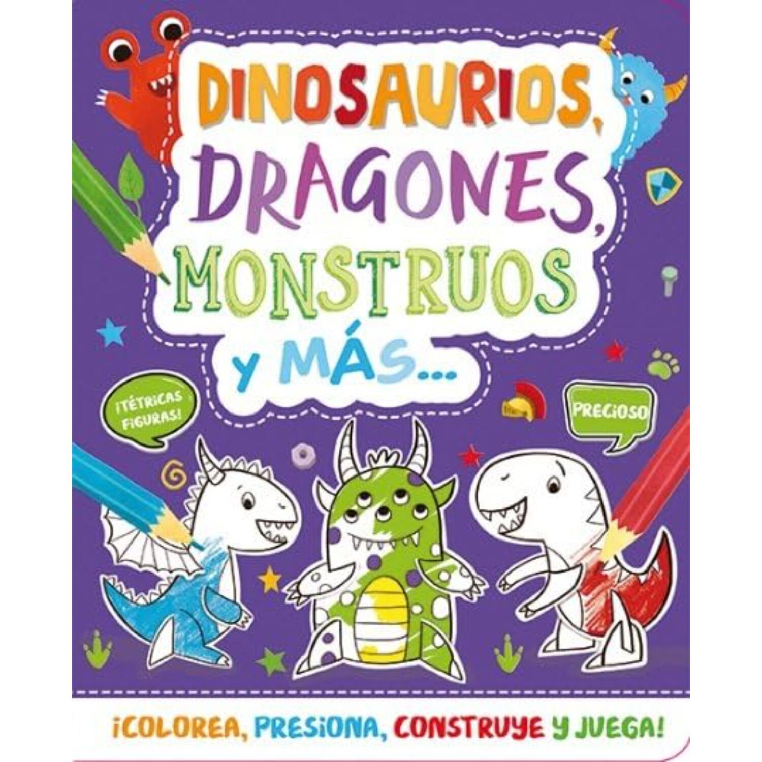 Dinosaurios, Dragones, Monstruos Y Mas. (arma Y Colorea) image number 0.0