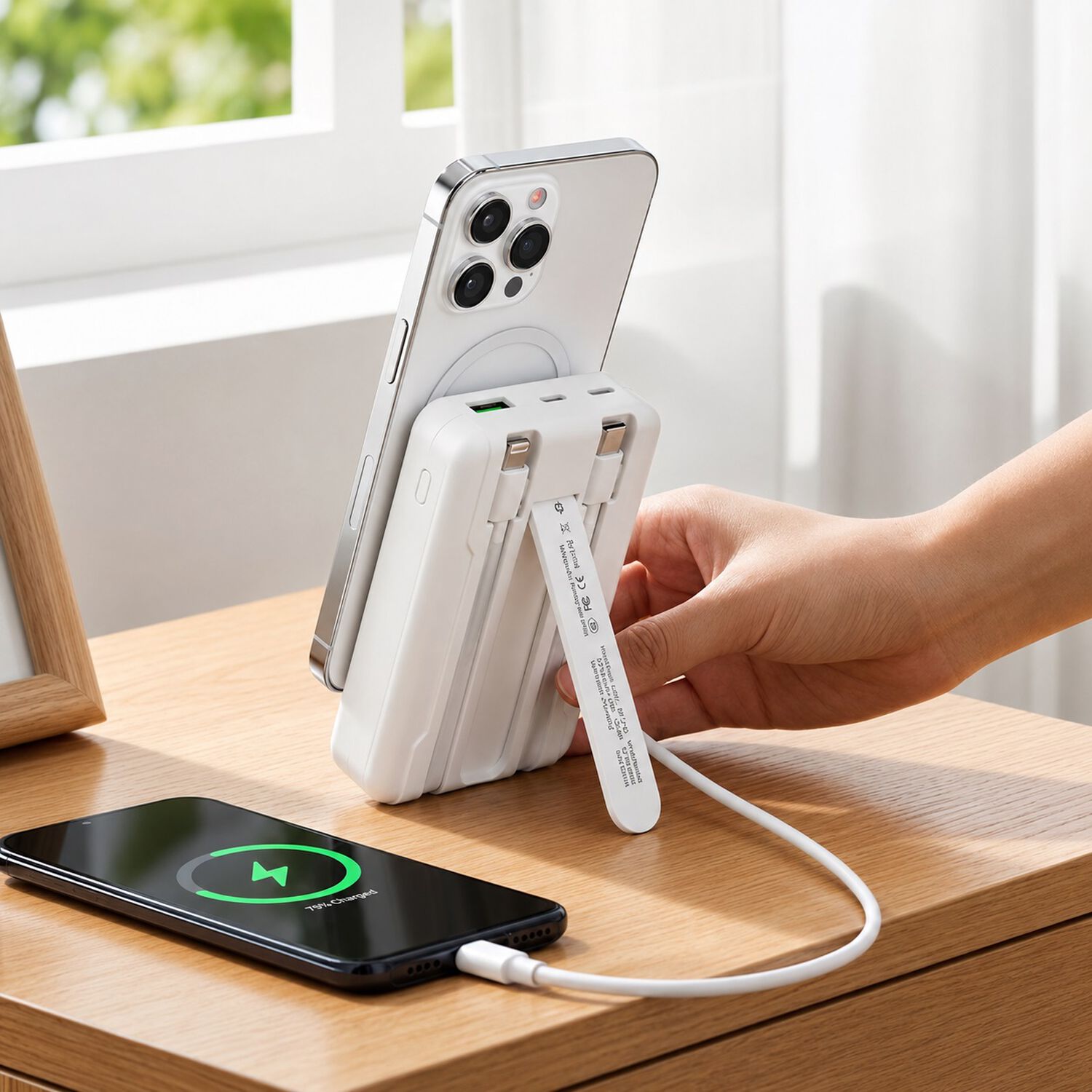 Bater&iacute;a Externa Power Bank Magn&eacute;tica Inal&aacute;mbrica De 10000 Mah image number 2.0