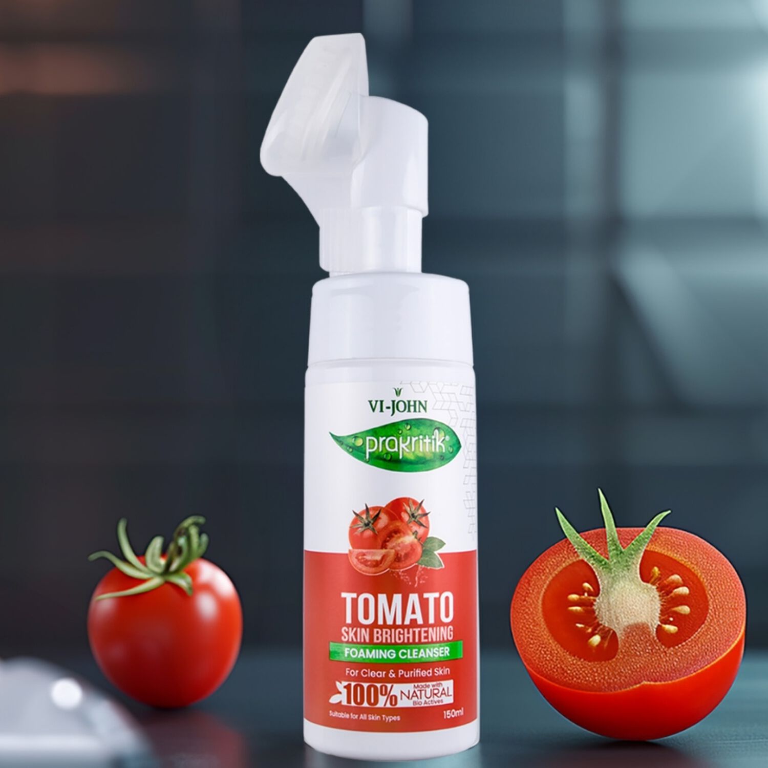 Prakritik Jab&oacute;n Espumoso Facial Tomate 150 Ml image number 2.0