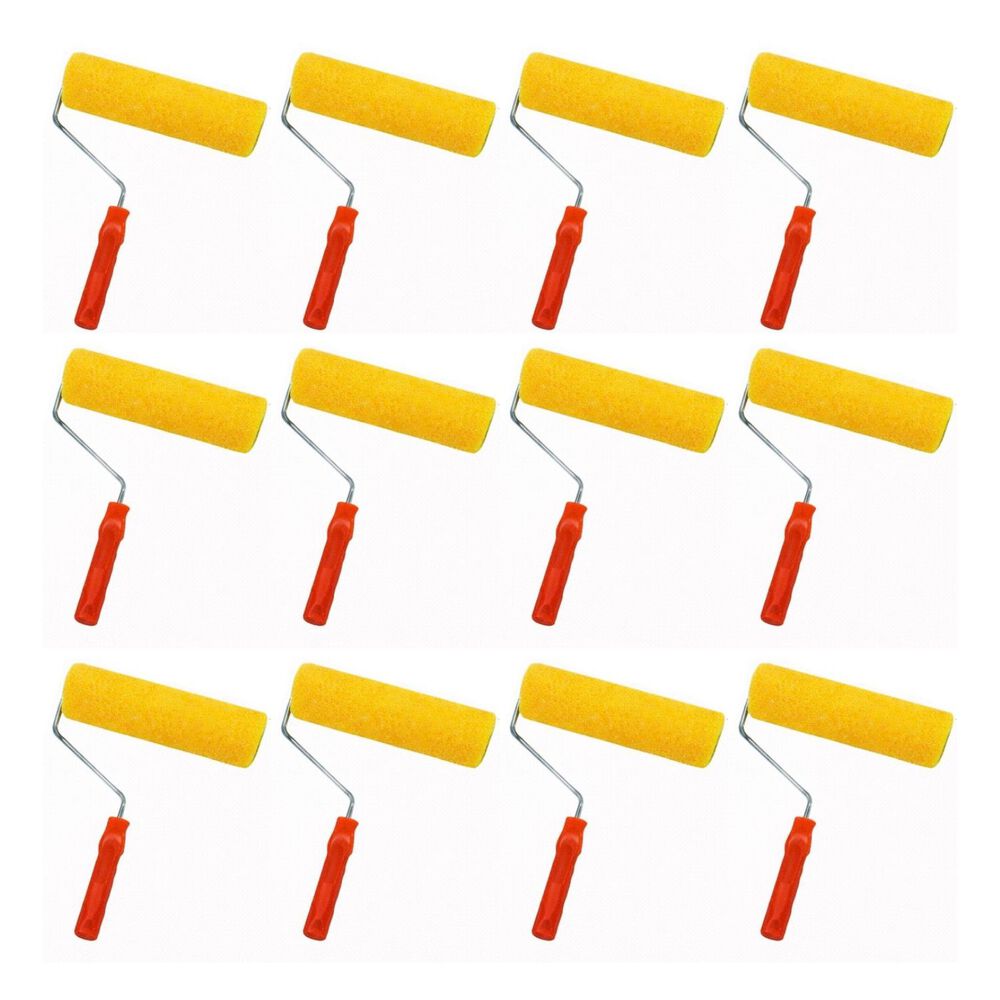 Set 12 Rodillos Esponja 9 Pulgadas Mango Plastico Pintar image number 1.0