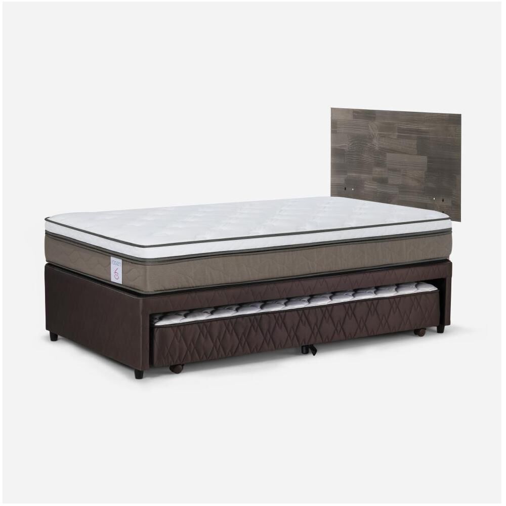 Cama Nido Rosen New Style 6 / 1.5 Plazas / Base Normal + Respaldo image number 2.0