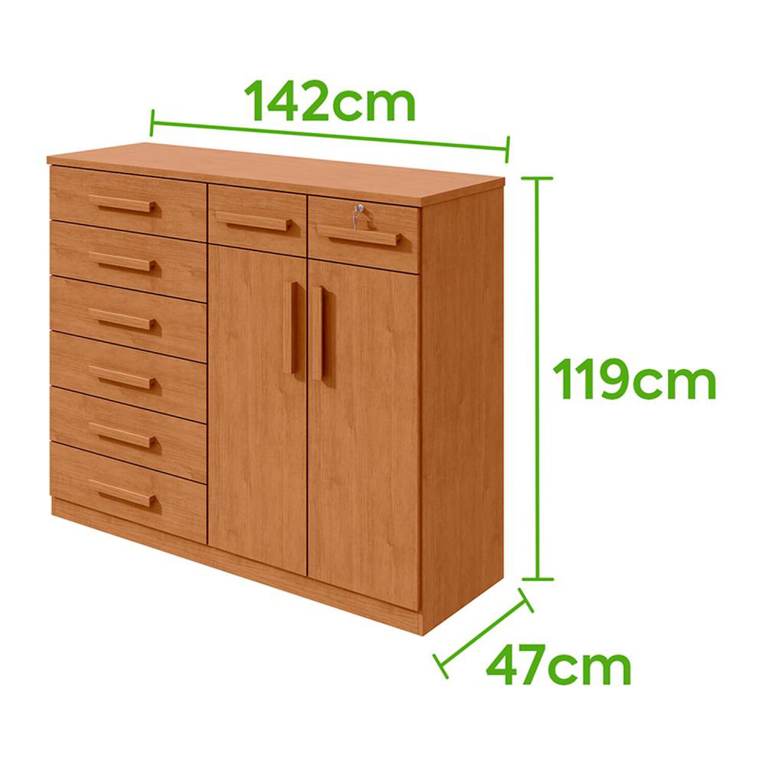 Comoda Di Poretti Design Comoda Toronto / 2 Puertas / 8 Cajones image number 3.0