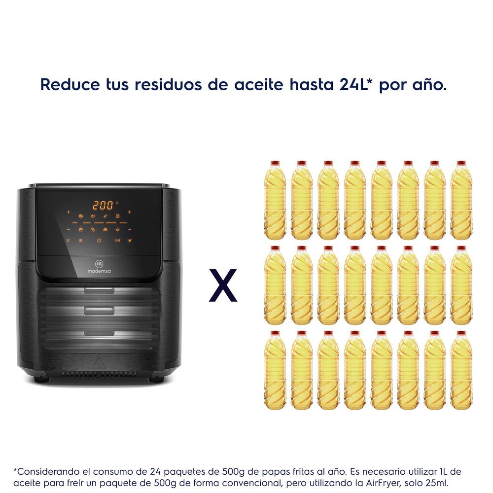 Freidora De Aire Mademsa 12l Panel Digital 1700w Maf90 image number 14.0