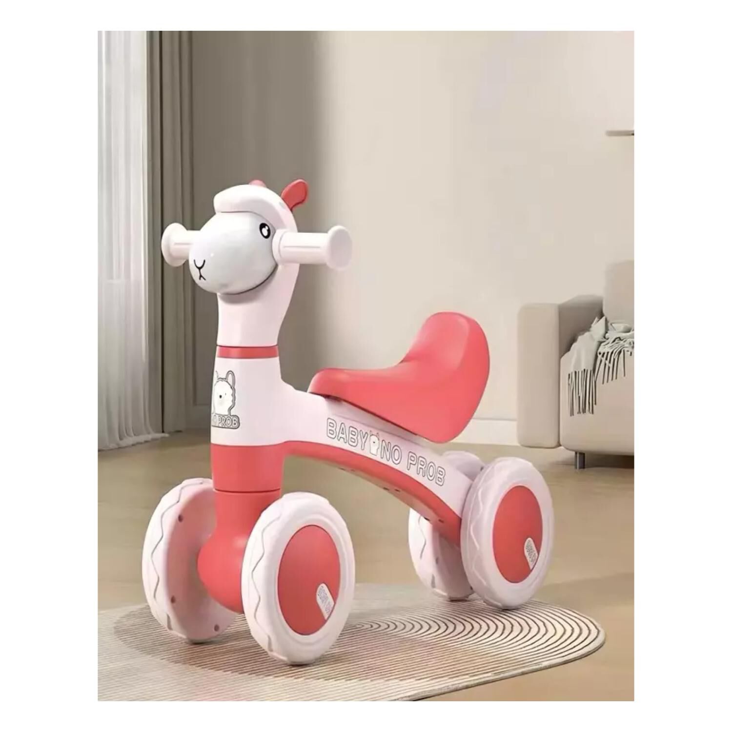 Juguete Correpasillo Bicicleta De Equilibrio Rosado Infantil image number 2.0
