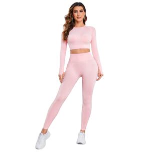 Conjunto Push Up Manga Larga Tiro Alto