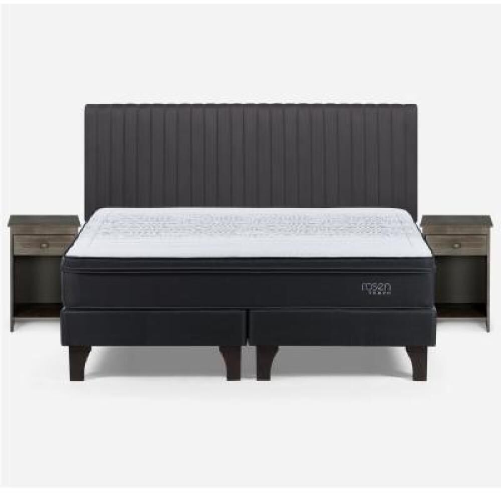 Cama Europea Rosen Tempo / King / Base Normal + Set De Maderas image number 6.0