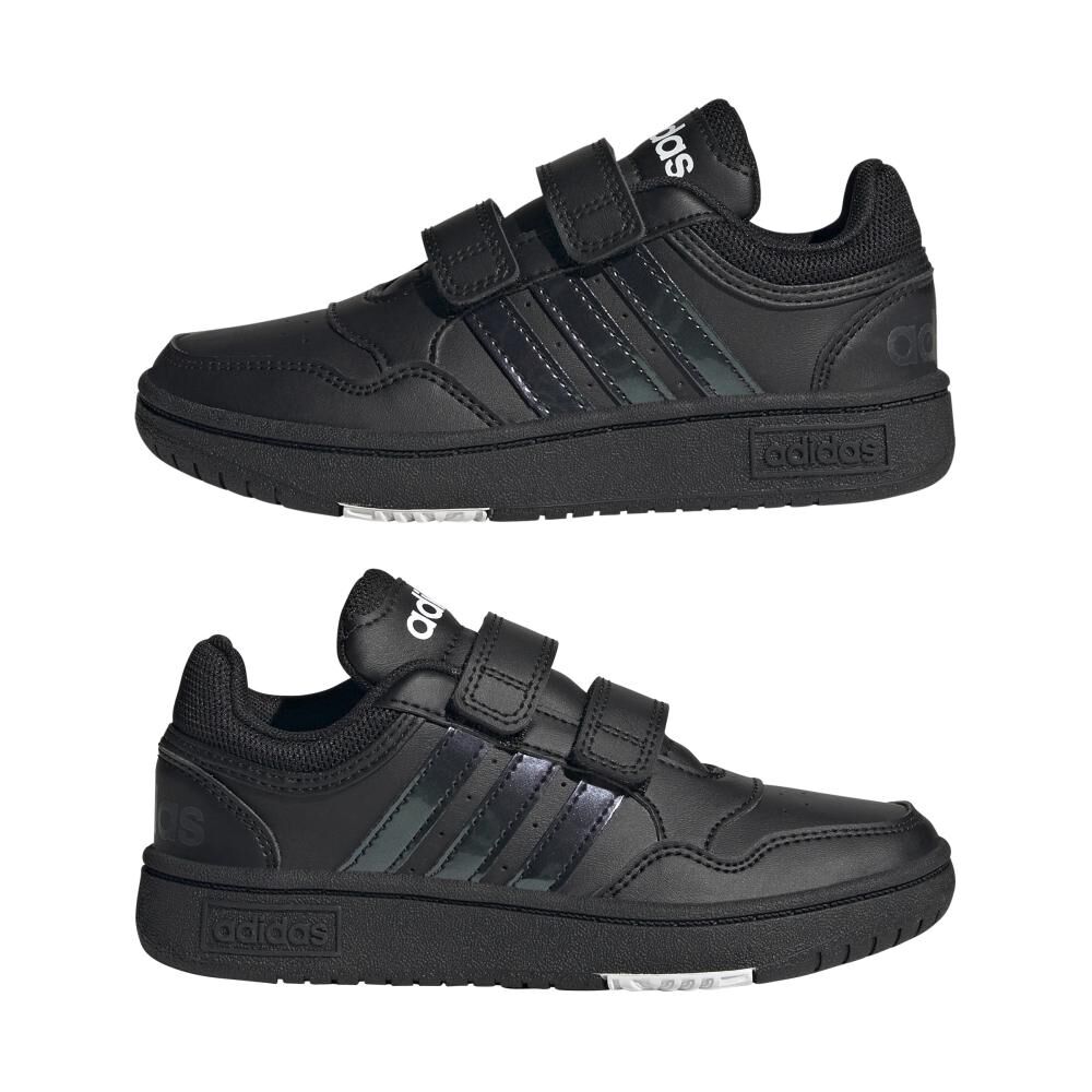 Zapatilla Infantil Unisex Adidas Hoops 3.0 Cf C Negro image number 7.0