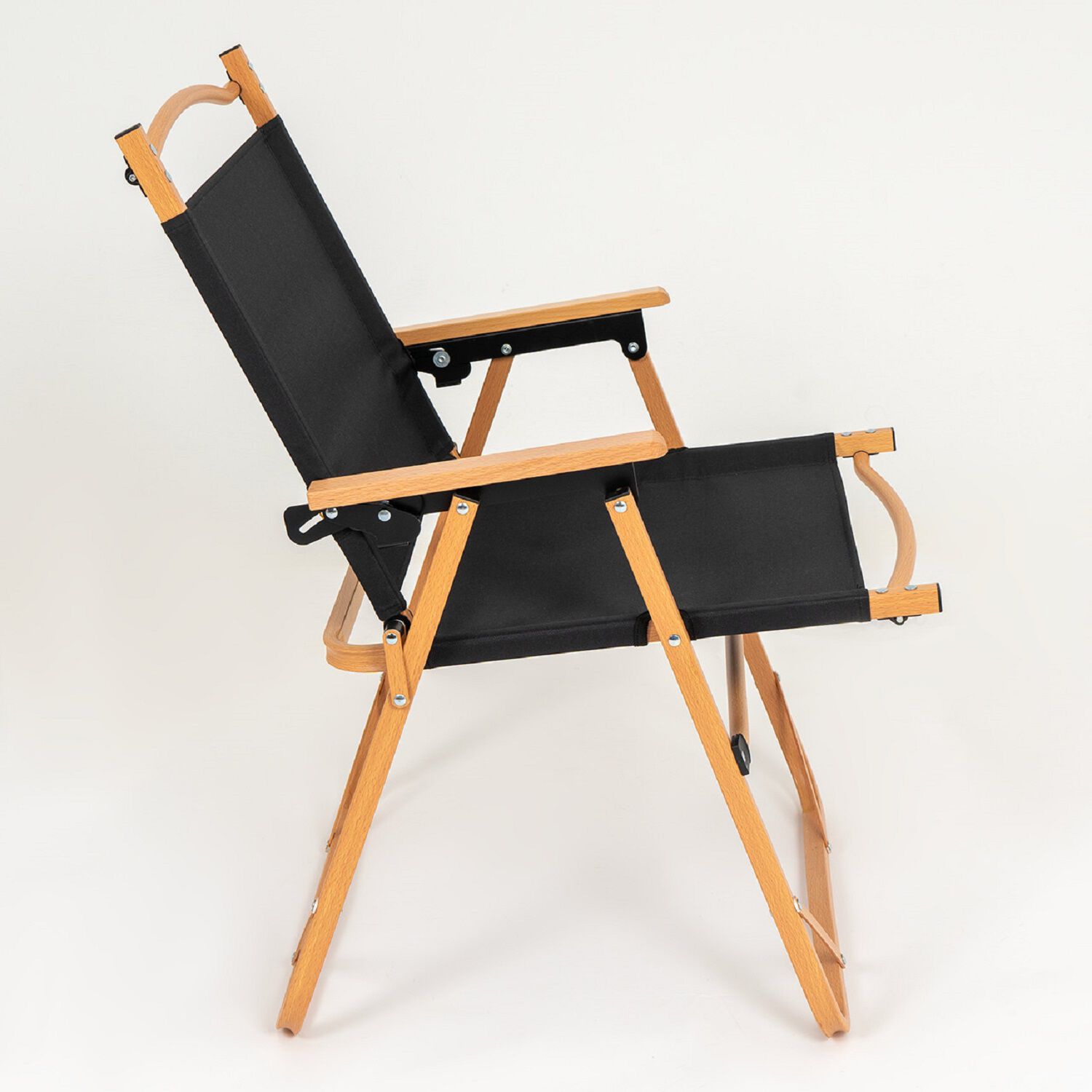 Silla Plegable Camping Reclinable Colb&uacute;n - Negro image number 1.0