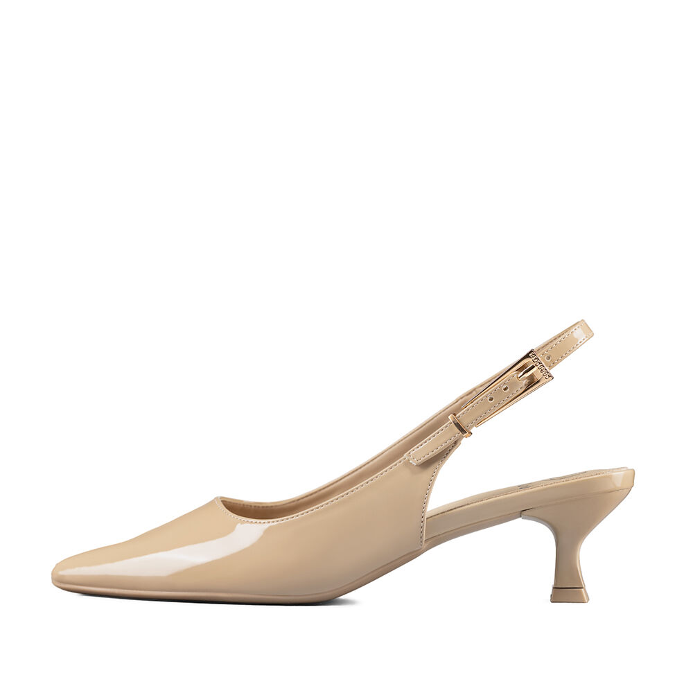 Zapato Taco Talón Abierto Simil Charol Mujer Weide Ghe37 image number 3.0