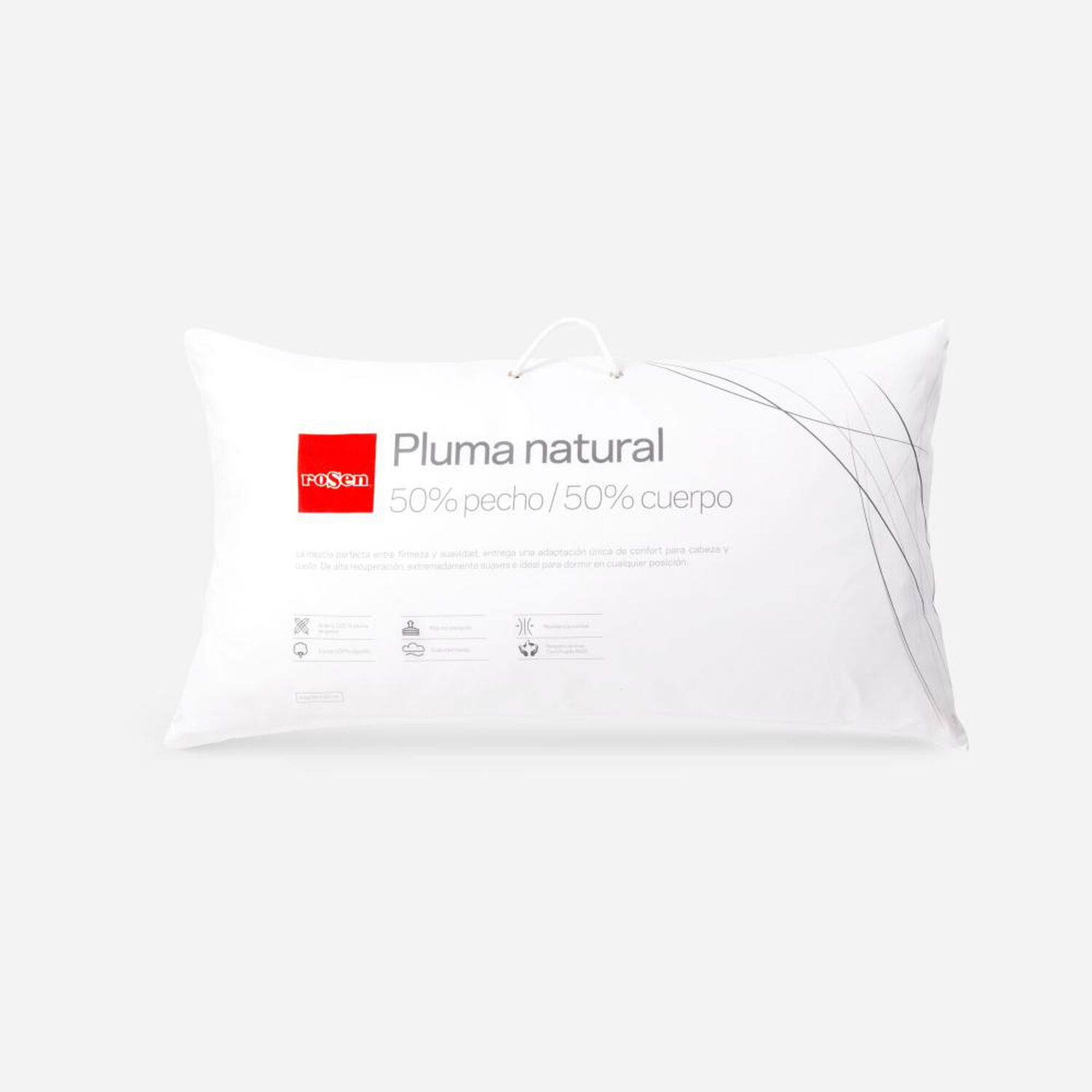 Almohada Rosen Pluma Natural / 300 Hilos image number 5.0