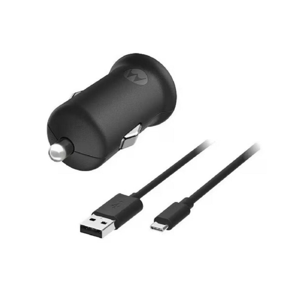Cargador Automovil Carga Turbo Usb Tipo C Negro image number 1.0