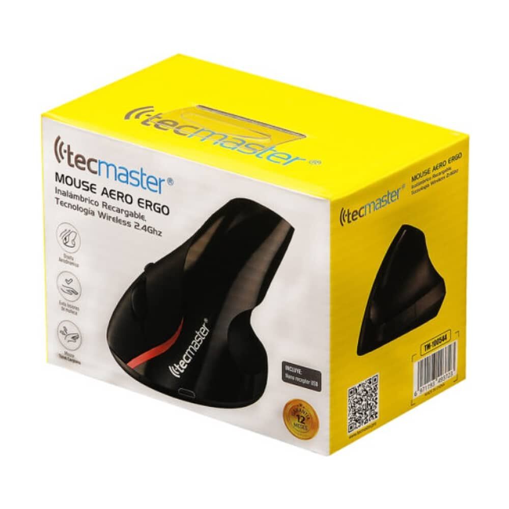 Mouse Ergon&oacute;mico Inal&aacute;mbrico Recargable Tecmaster image number 2.0