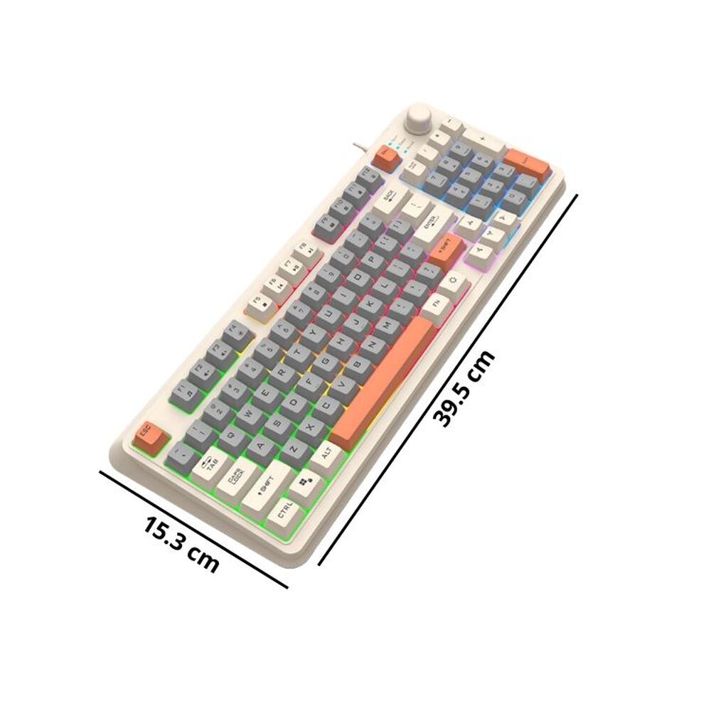 Teclado K82 + Mouse Para Pc Gamer Con Luces Led Rgb image number 4.0