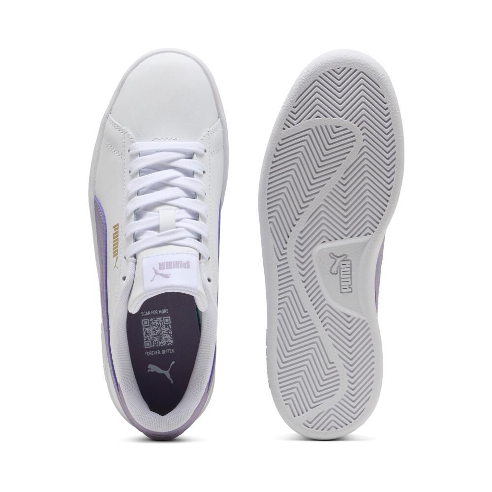 Zapatilla Urbana Mujer Puma Smash 3.0 L Blanco image number 3.0