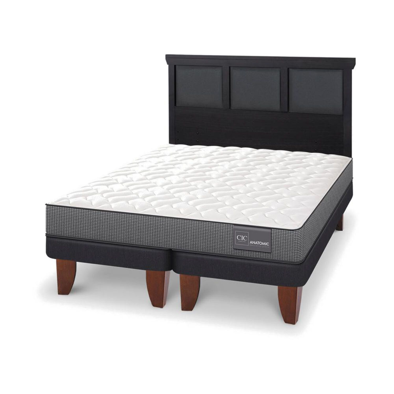 Cama Europea Cic Anatomic / King / Base Dividida + Respaldo image number 3.0