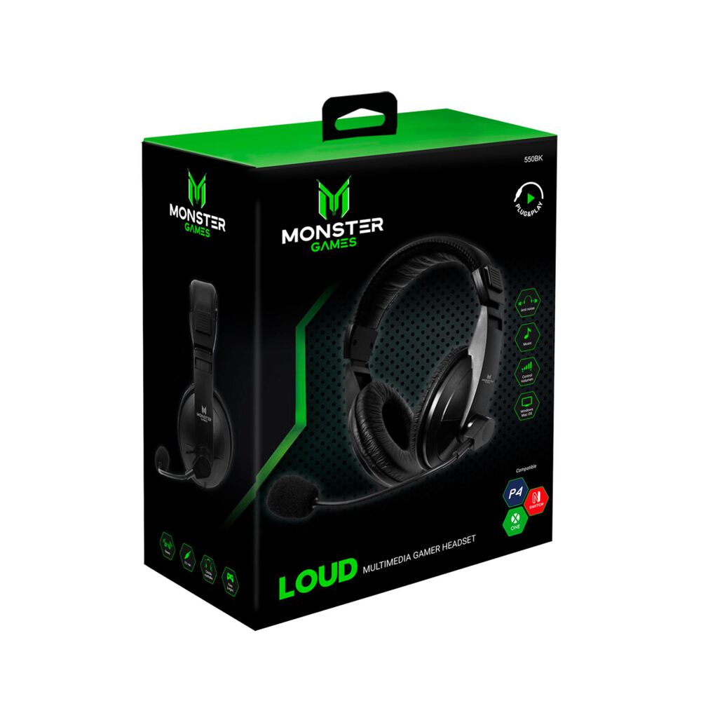 Audifono Gamer Over Ear Jack 3.5 Ps4 Ps5 Pc Negro image number 2.0