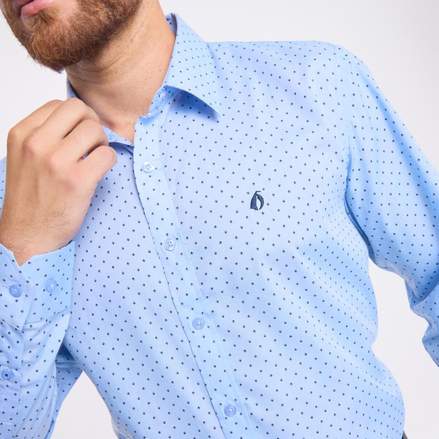 Camisa Estampada Regular Manga Larga Hombre Herald image number 4.0