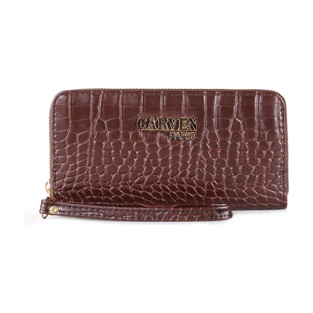 Billetera De Mujer Jade Dark Caf&eacute; Carven image number 0.0