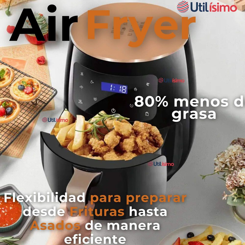 Freidora De Aire Digital 6 Litros 2400w Air Fryer Premium image number 1.0