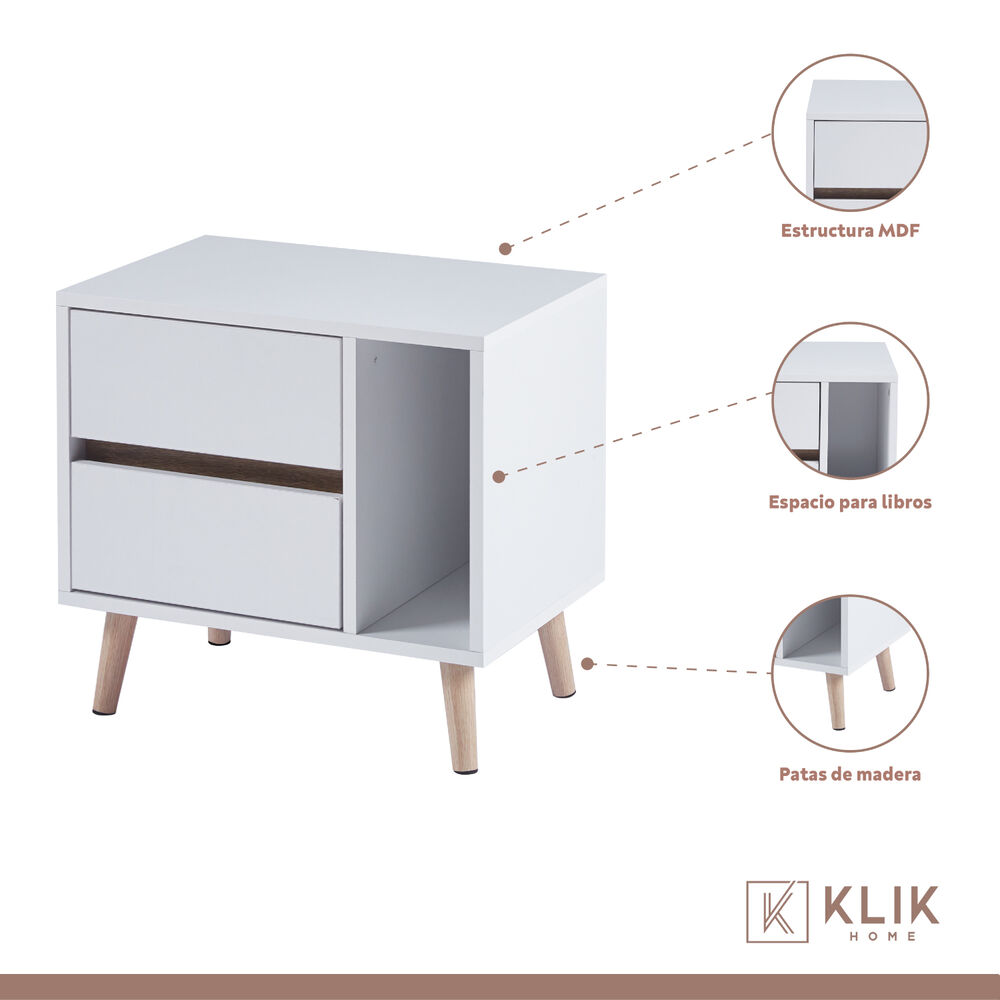 Pack De 2 Veladores Nordic Elegance Blanco image number 2.0