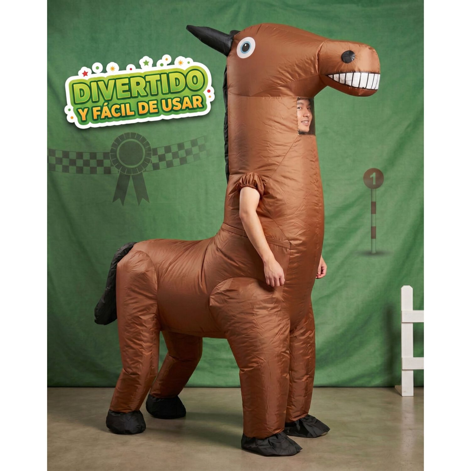 Disfraz Inflable Caballo Adulto image number 1.0