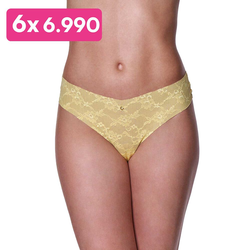 Pack 2 Calzones Bikini Encaje 20577 image number 0.0