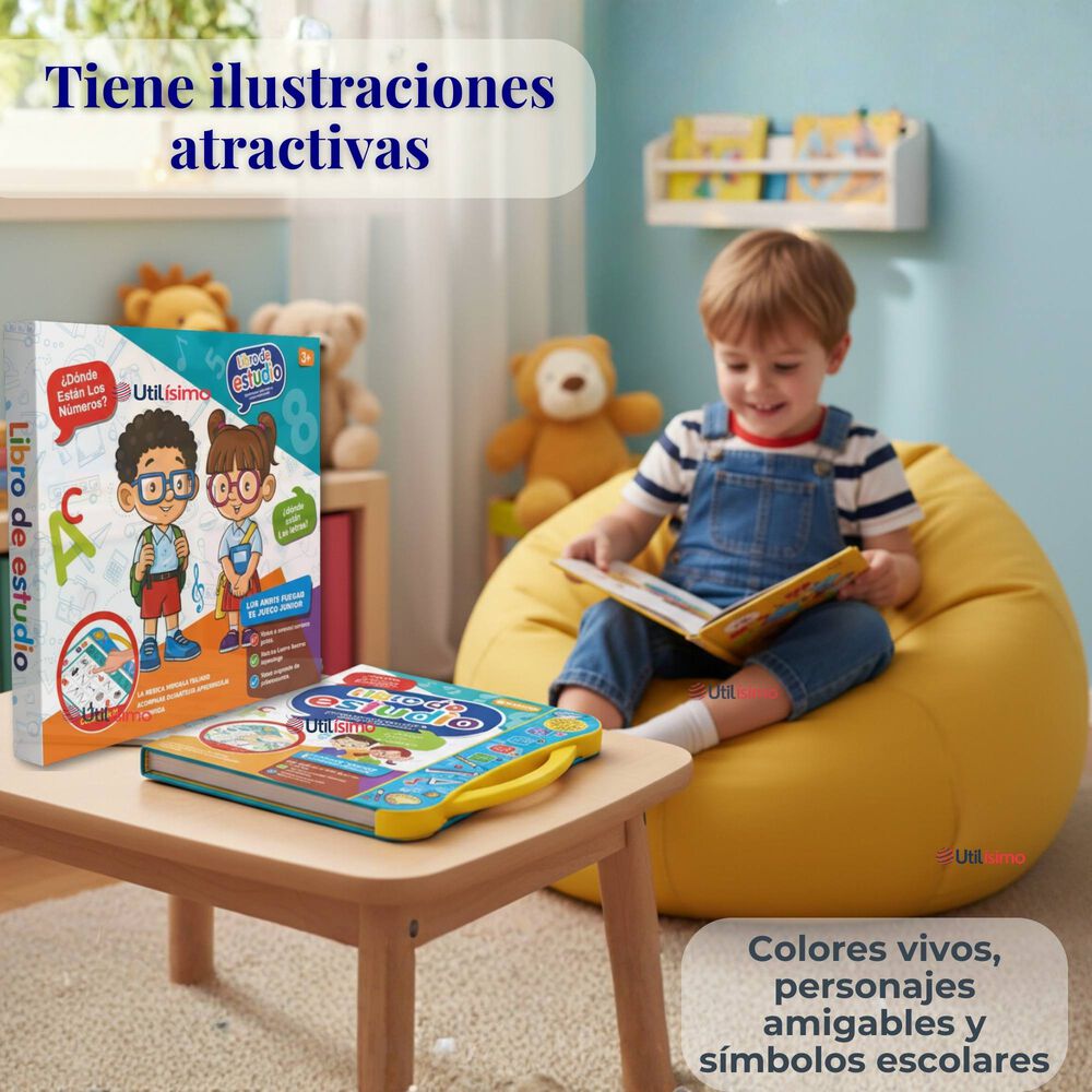 Libro Did&aacute;ctico Interactivo Aprendizaje Biling&uuml;e Juguete Para Ni&ntilde;os image number 7.0