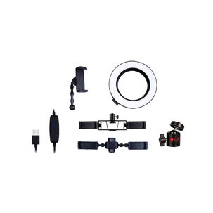 Soporte Para Micrófono Y Celular Con Aro Led - Ps