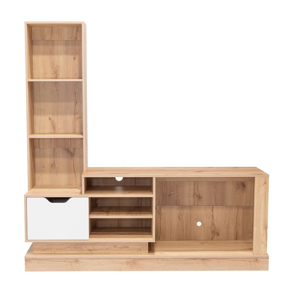 Centro De Entretenimiento Tv 55" Caf&eacute; Claro 181.4x177.7x43.1 Cm image number 2.0