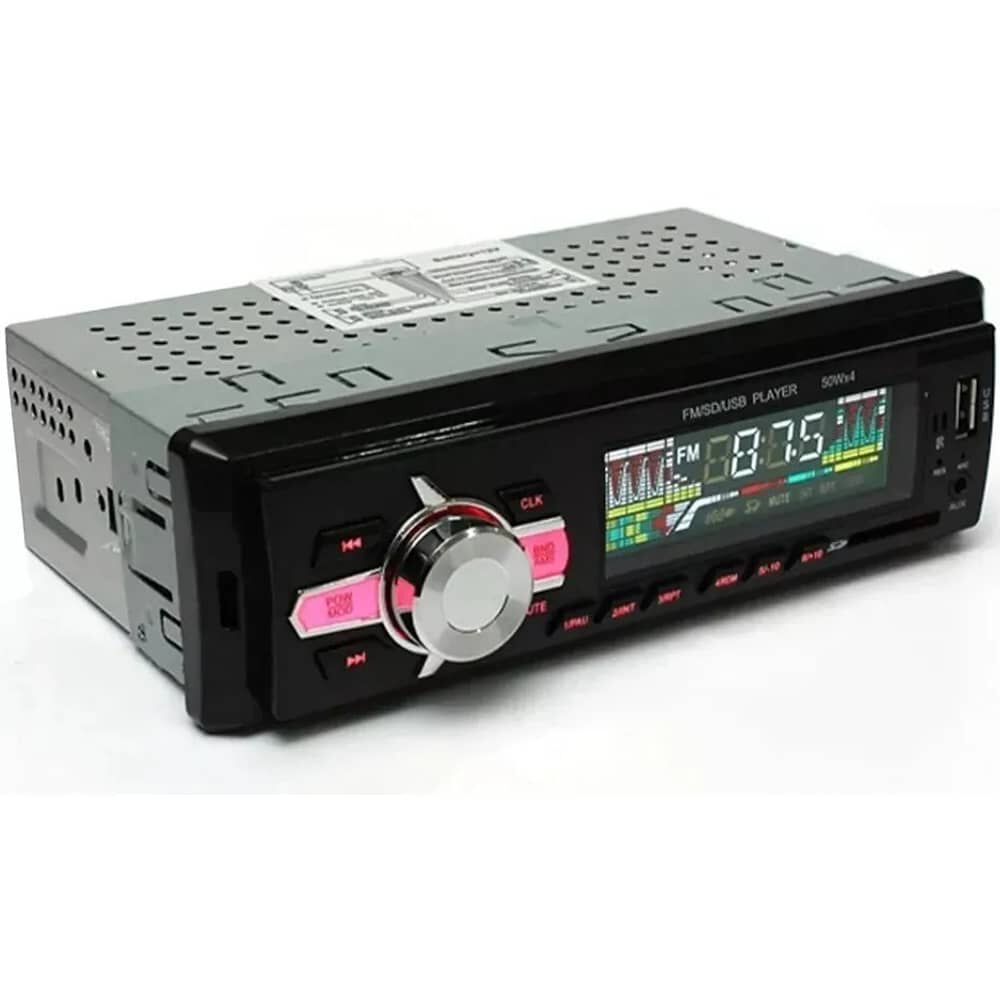 Radio De Auto 1 Din Bluetooth Usb Mp3 Microsd Aux Fm 60wx4 image number 1.0