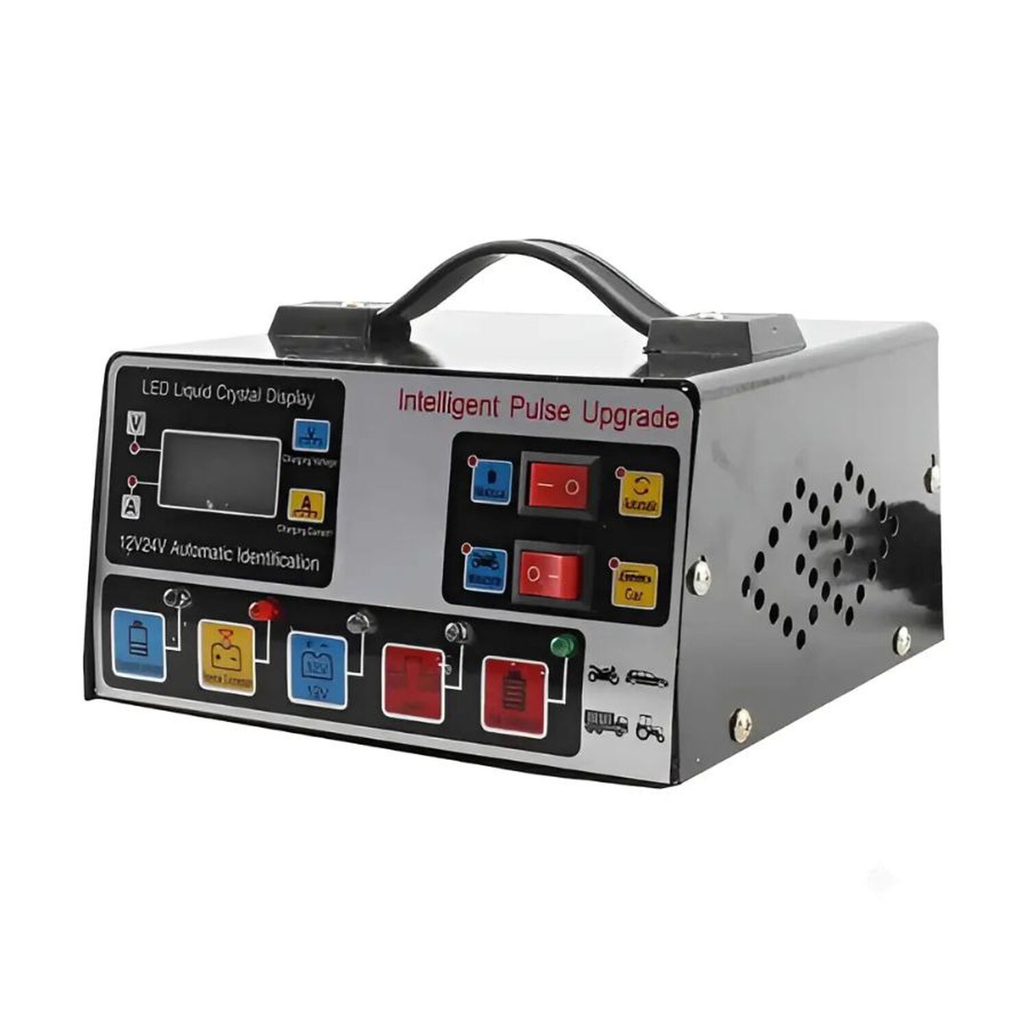 Cargador De Baterias Auto Moto 12v/24v Inteligente Pulso image number 0.0