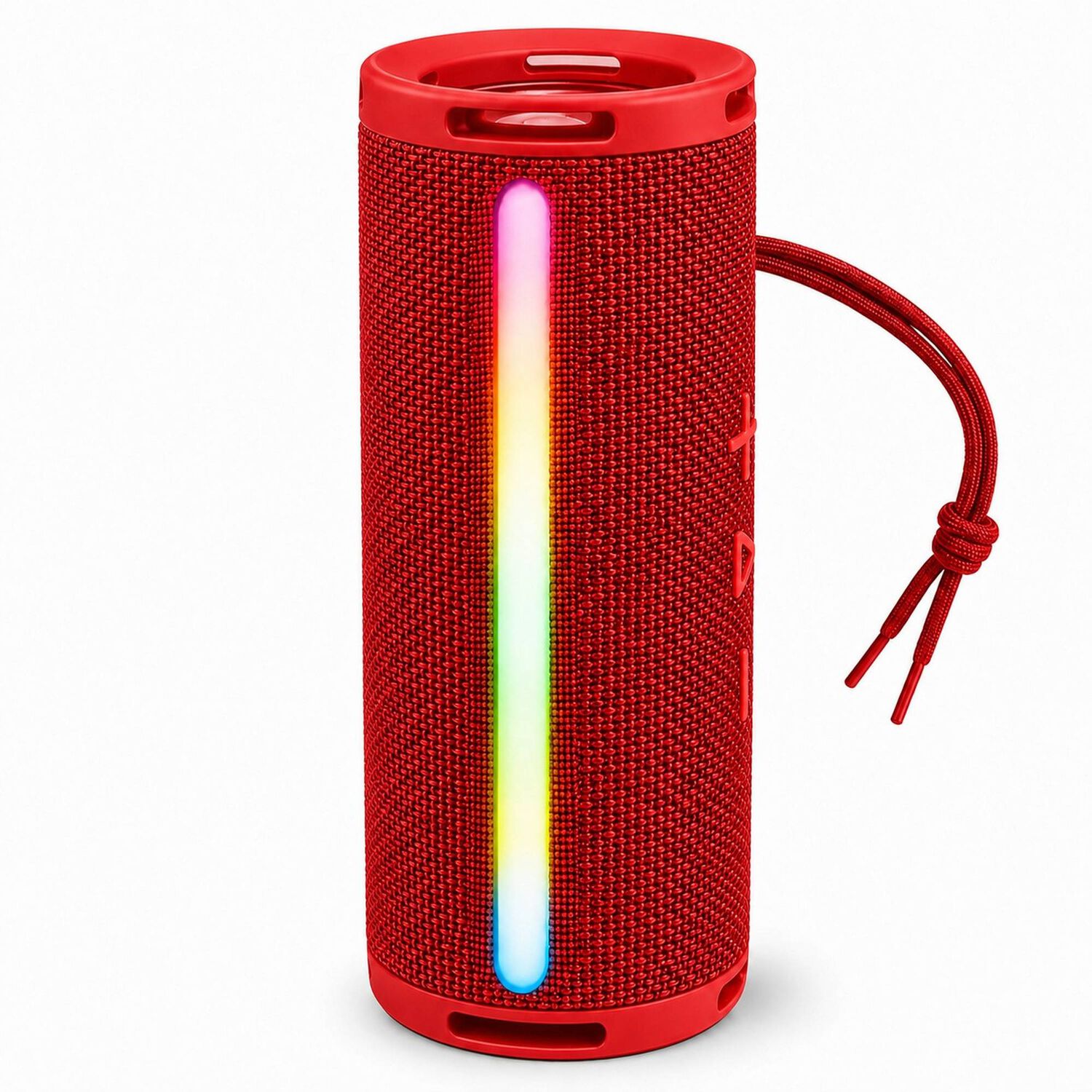 Parlante Port&aacute;til Bluetooth Tws Iluminaci&oacute;n Rgb 10w Rojo 12hrs image number 0.0