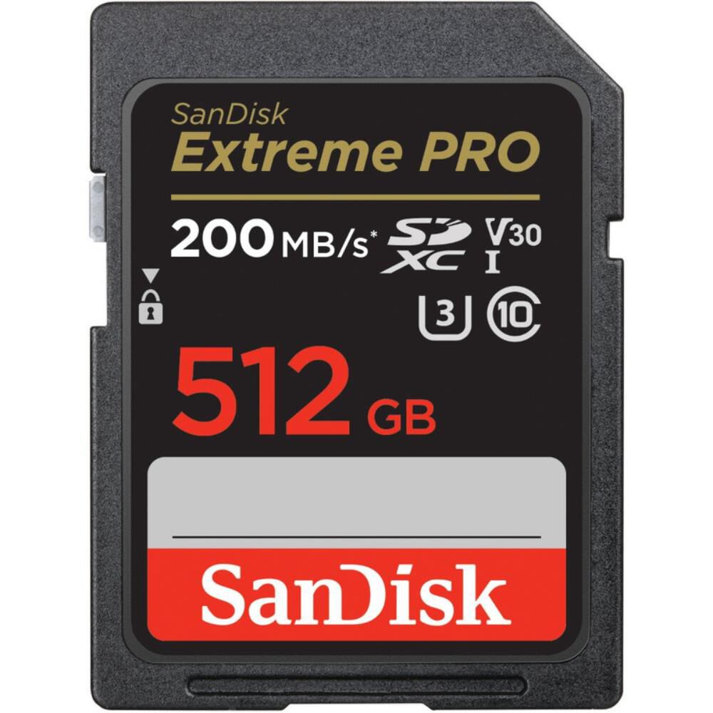 Tarjeta Sd 512gb Extreme Pro R200mb/s W140mb/s Sandisk image number 0.0