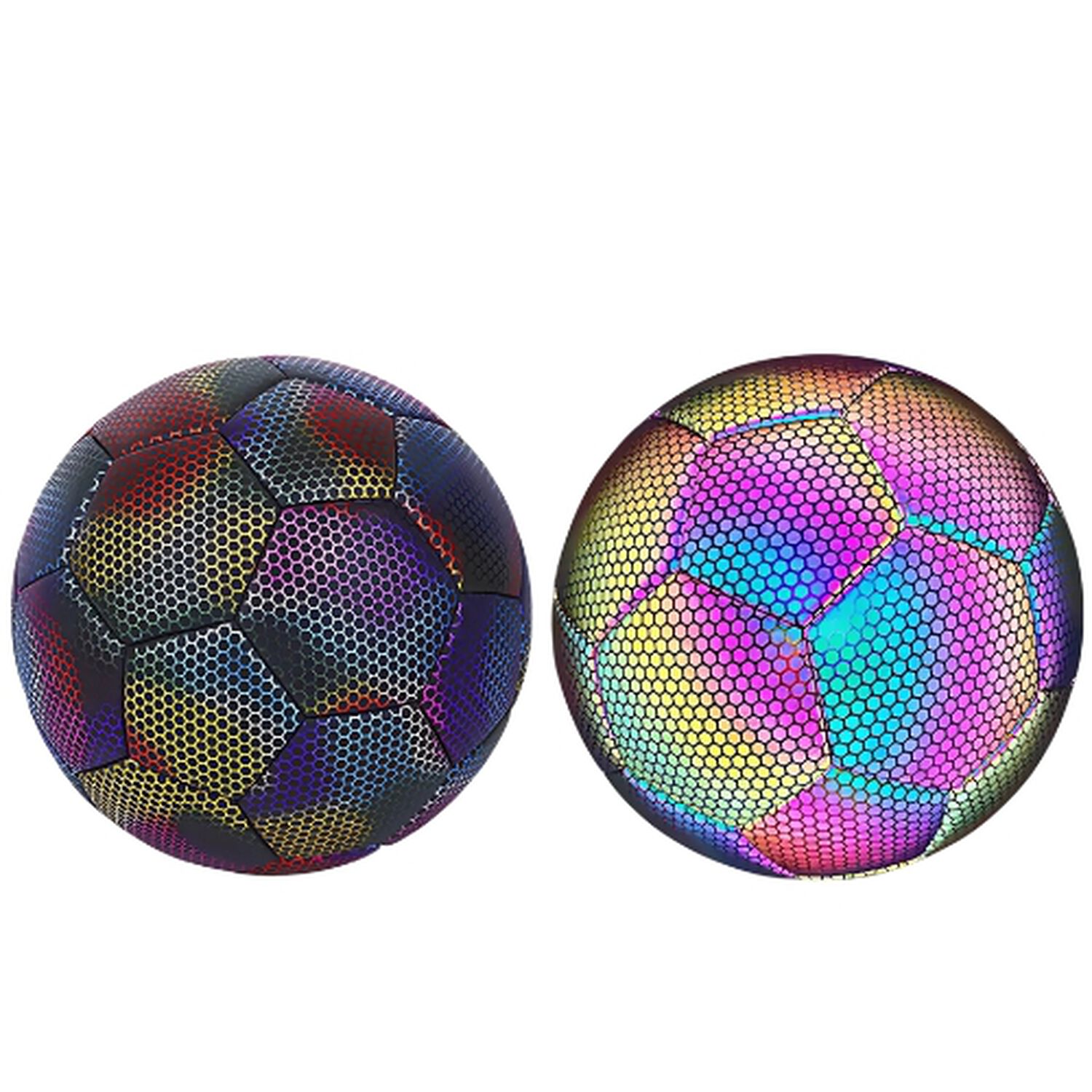 Pelota De Futbol Fluorescente Reflectante Luminoso image number 3.0