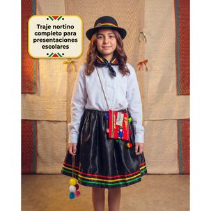 Traje Trote Nortino Completo Para Ni&ntilde;a Y Ni&ntilde;o Carnavalito