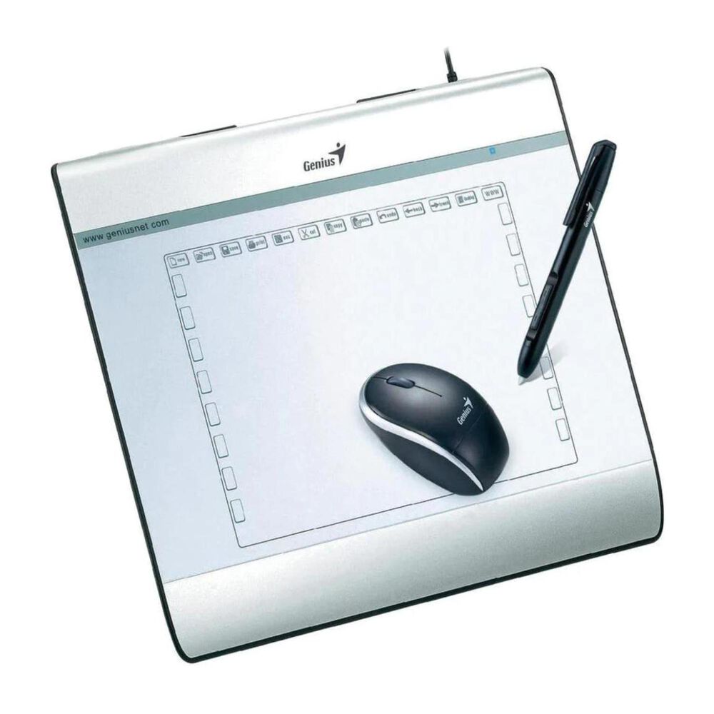 Tableta Digitalizadora Usb 15x20cm Gris I608x Genius image number 0.0