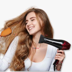 Secador De Pelo Alta Potencia Profesional 5000w Cabello Peluquer&iacute;a Rojo
