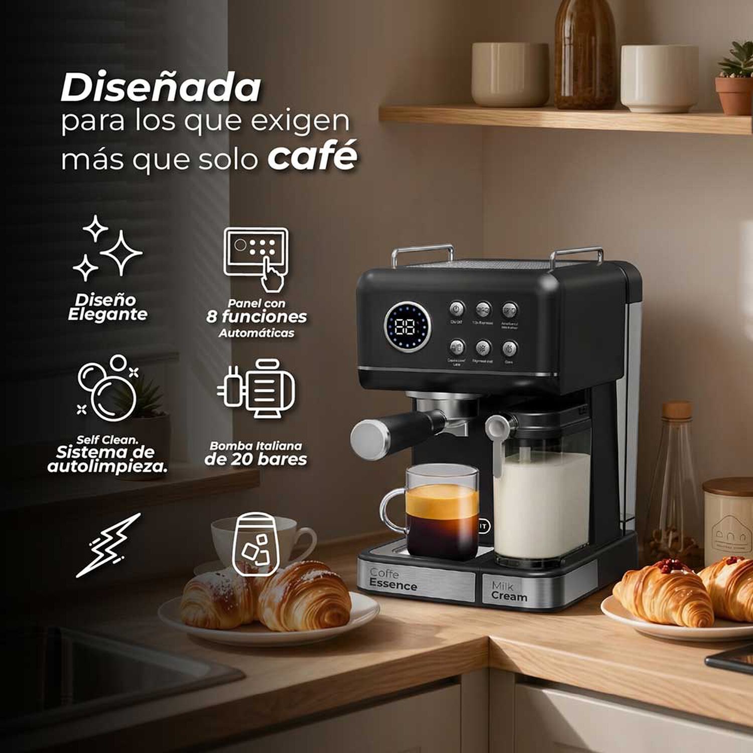 Cafetera Espresso Cream Lab 8 En 1 image number 5.0